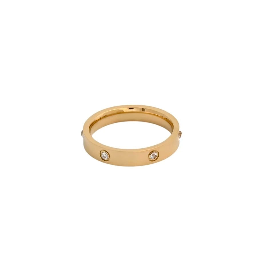 Anel Pave Love
