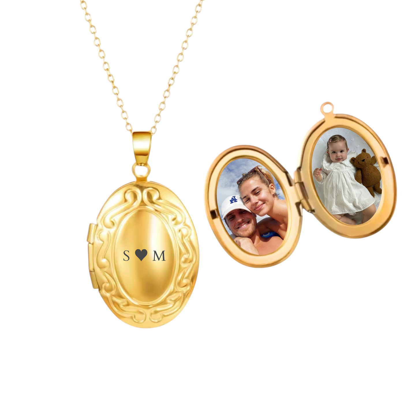 Relicário Oval Personalizável