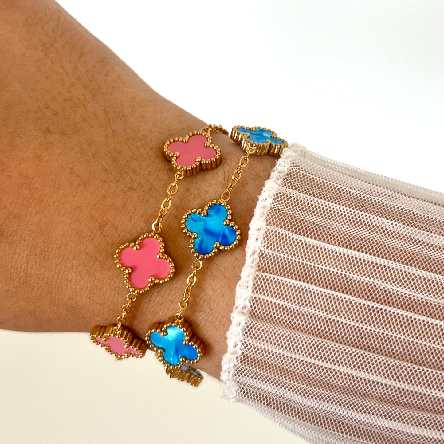 Pulseira Flower Colors Gold