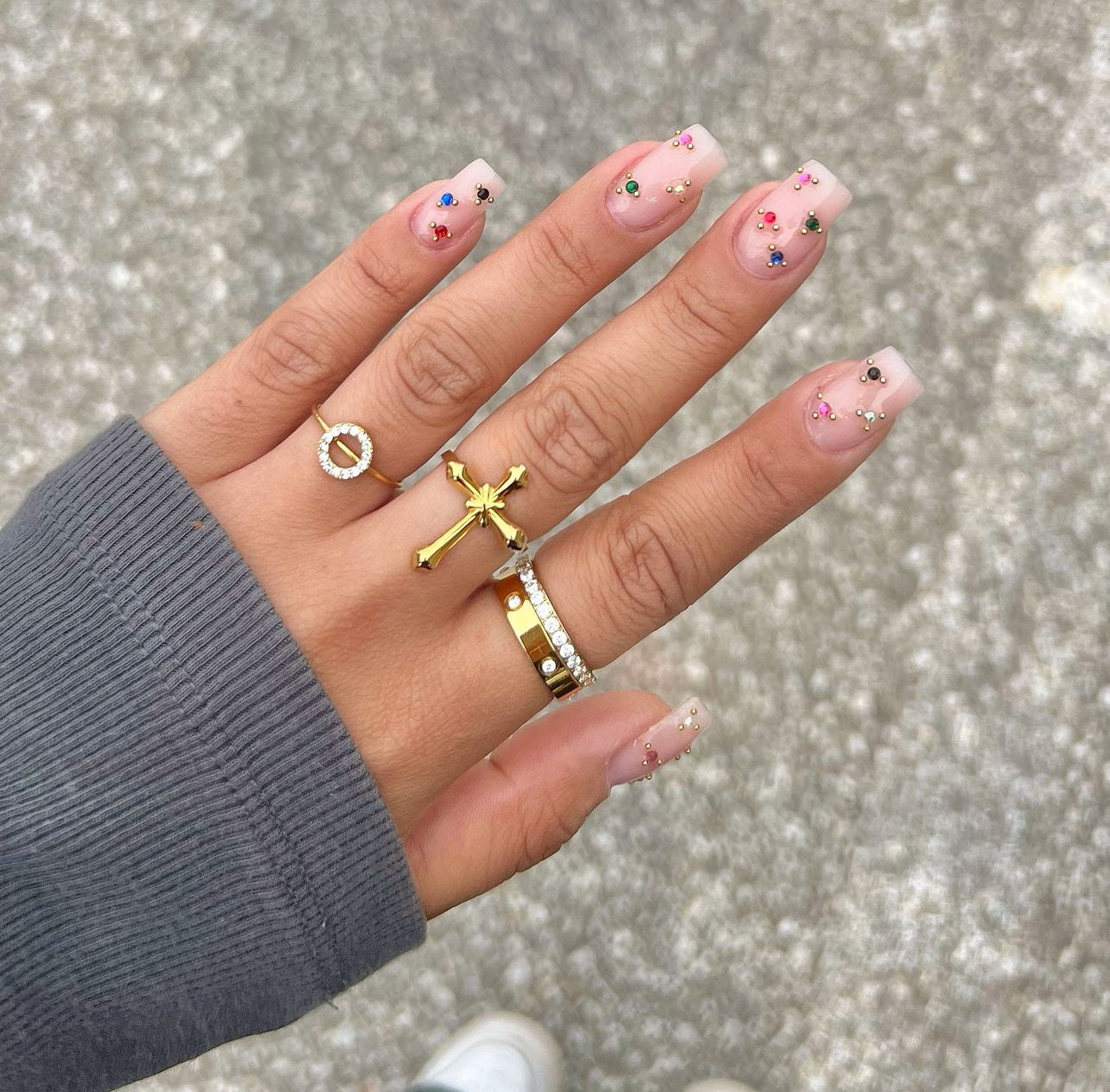 Anel Pave Love