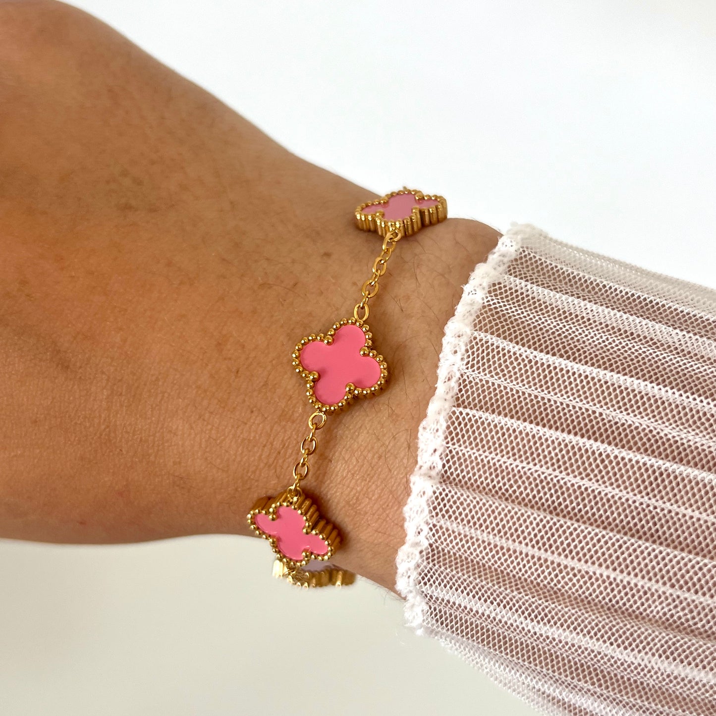 Pulseira Flower Colors Gold