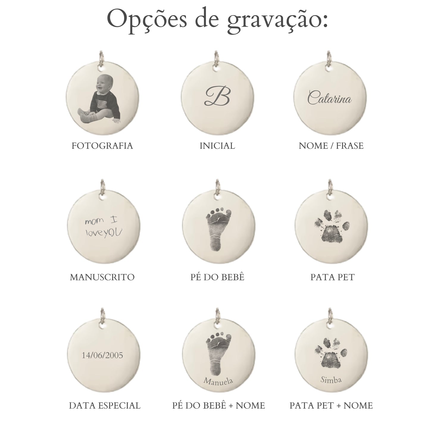 Colar Medalha Personalizável