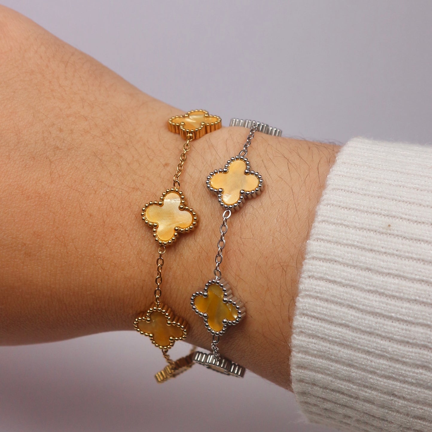 Pulseira Flower Colors Gold