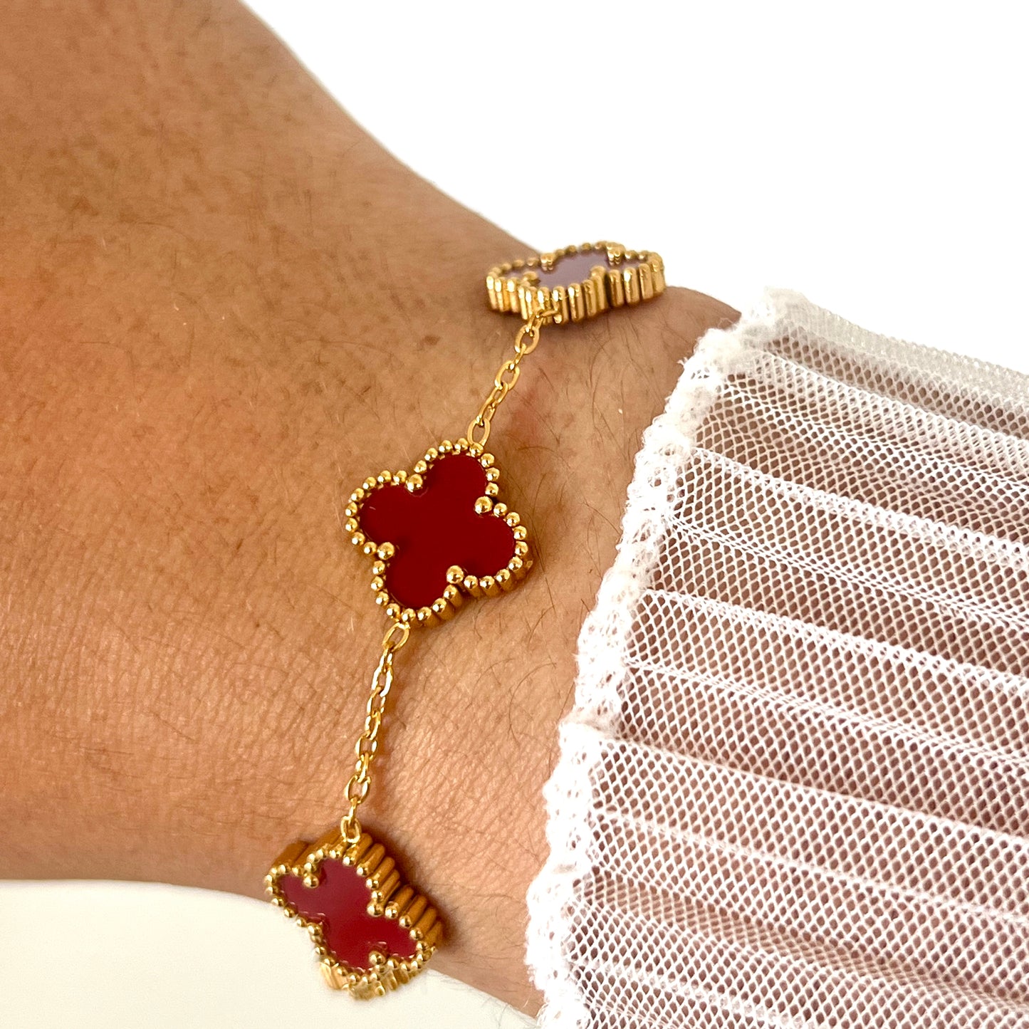 Pulseira Flower Colors Gold