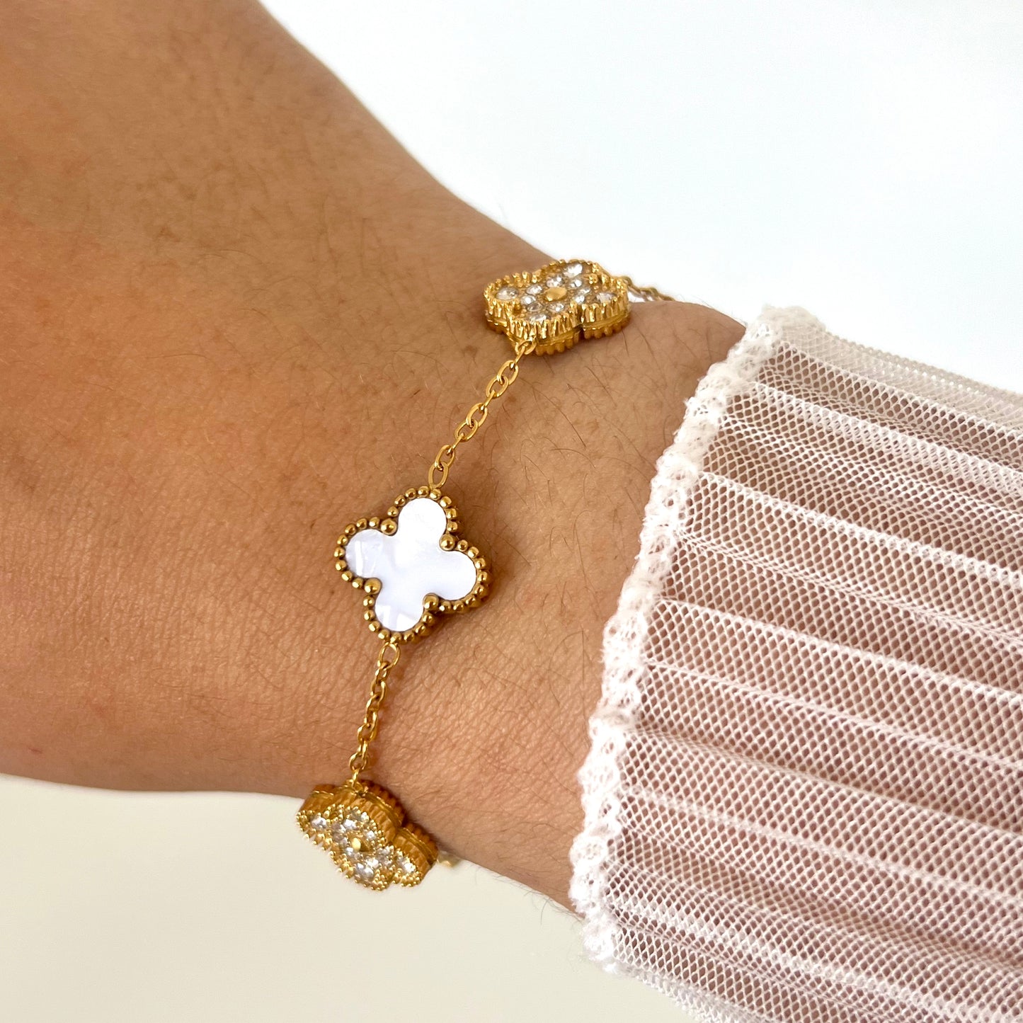 Pulseira Flower Gold