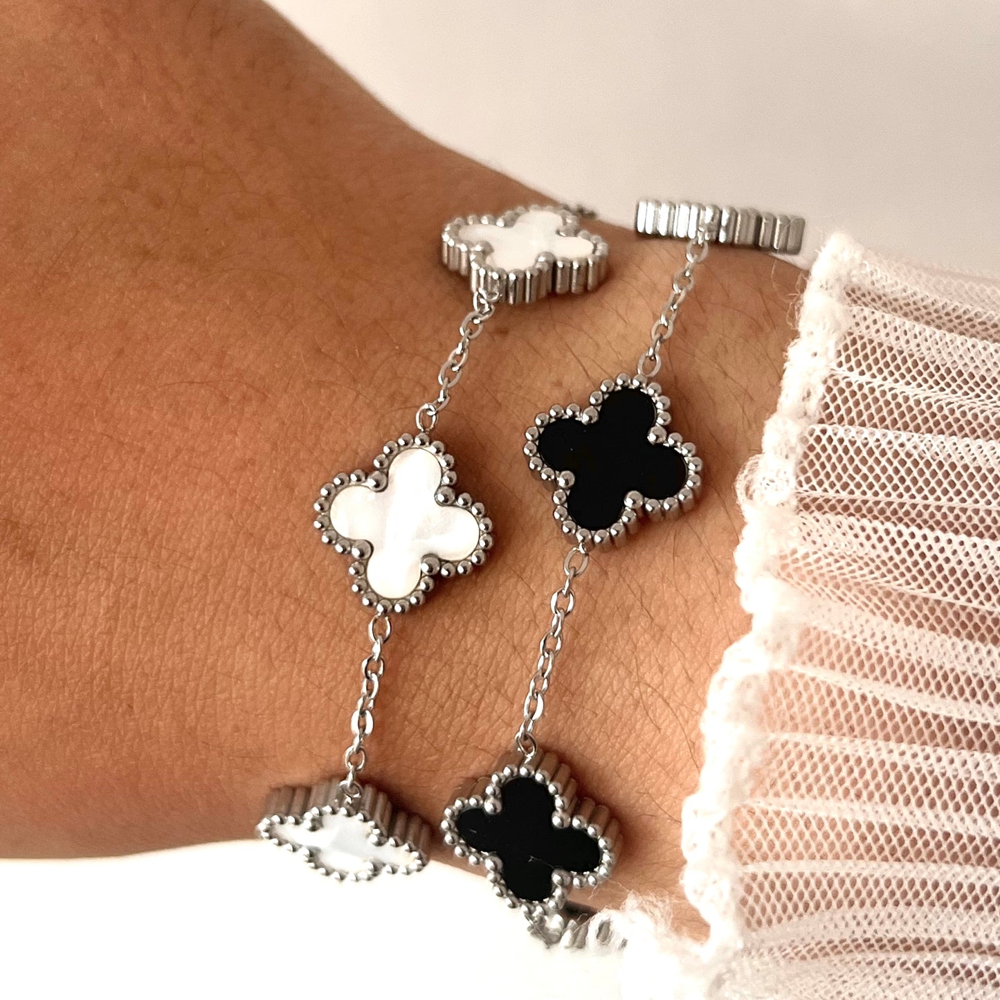 Pulseira Flower Silver