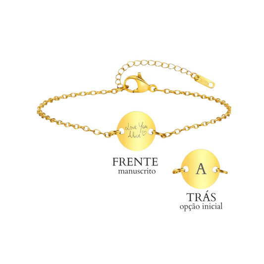 Pulseira Medalha Mini Personalizável