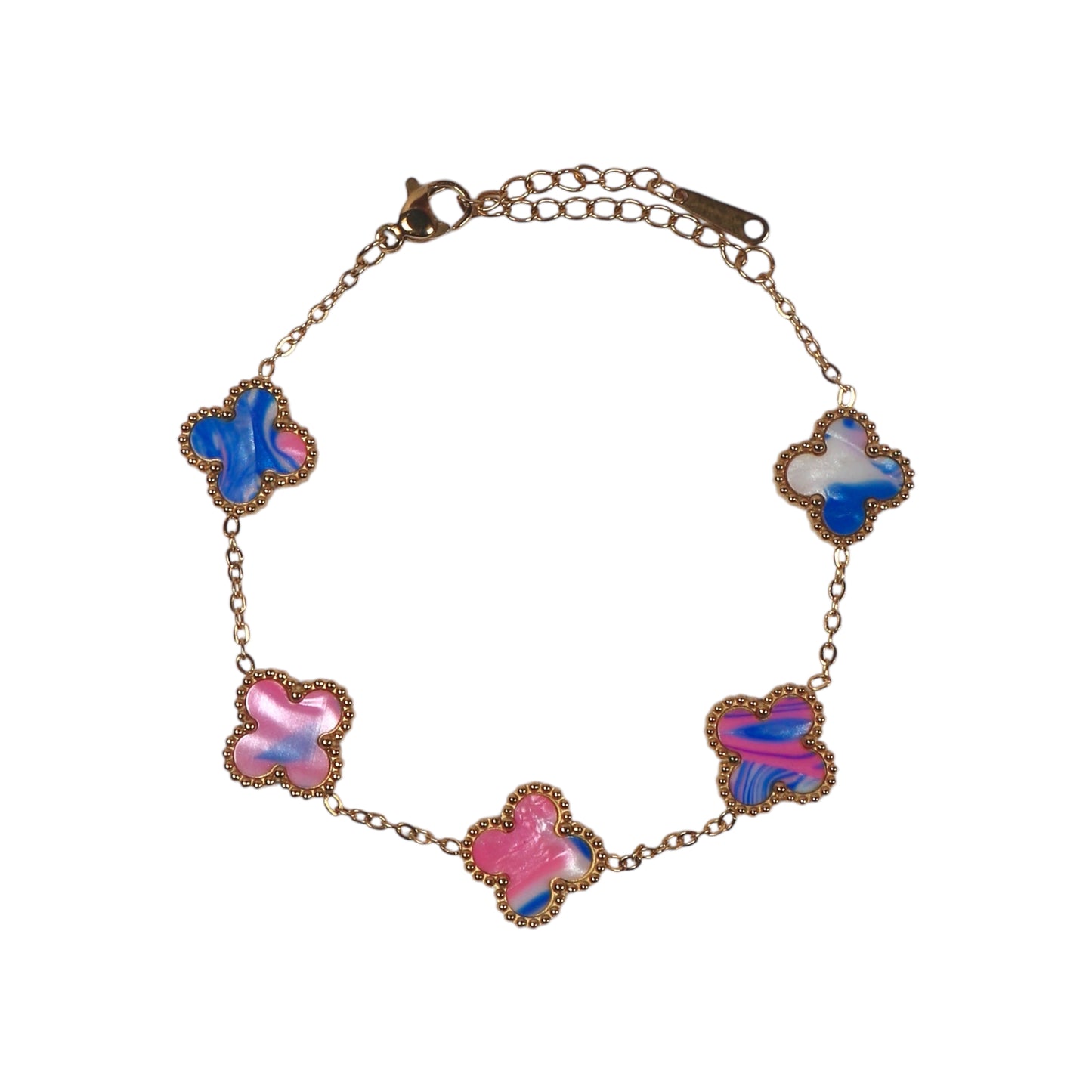 Pulseira Flower Colors Gold