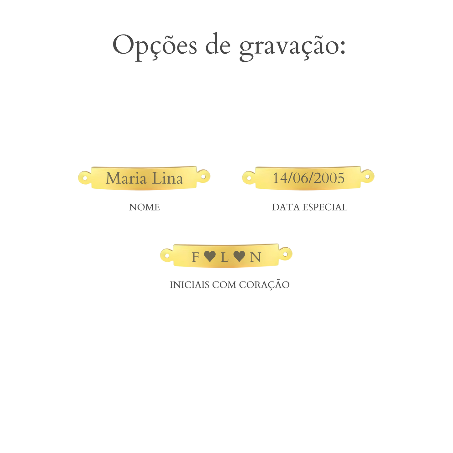 Pulseira Retangular Personalizável
