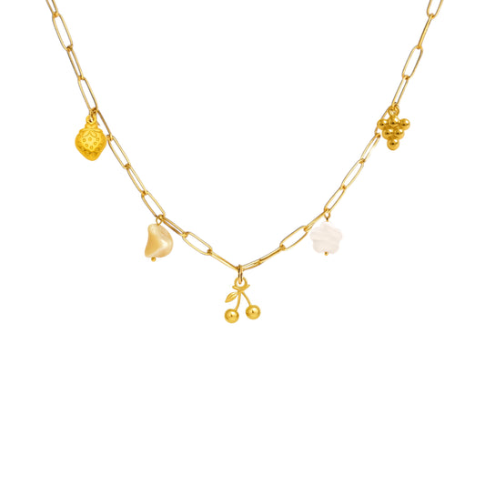 Colar Charm Frutas